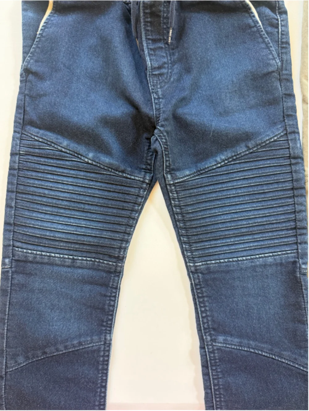 Lot of 2 Gap Kids Moto Jogger Pants Boy in Denim and Olive Green Size M (8-9)